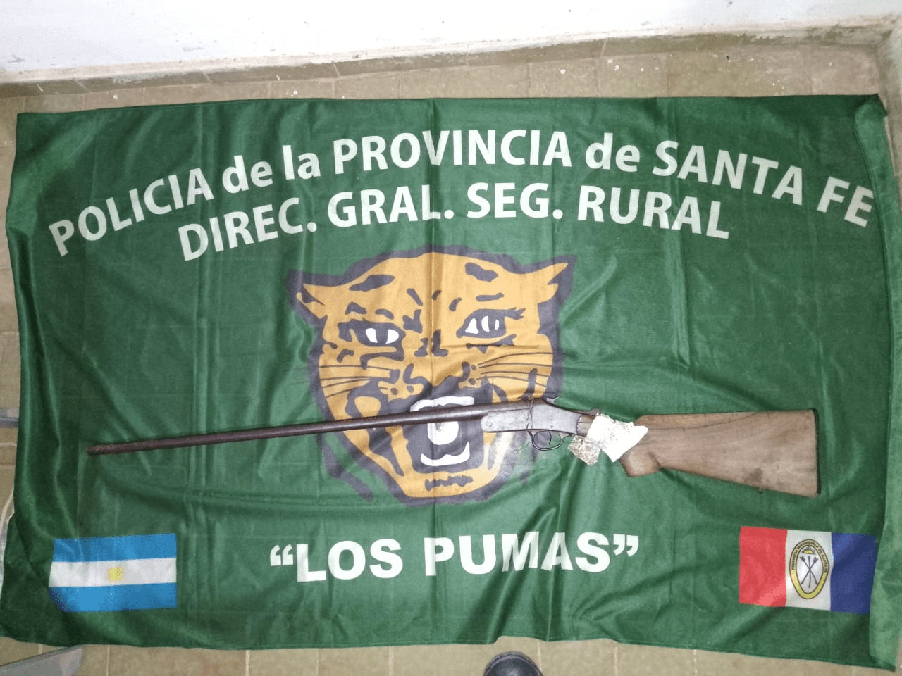 Los Pumas de San Guillermo, Secuestraron un arma de fuego carente de documentación. –
