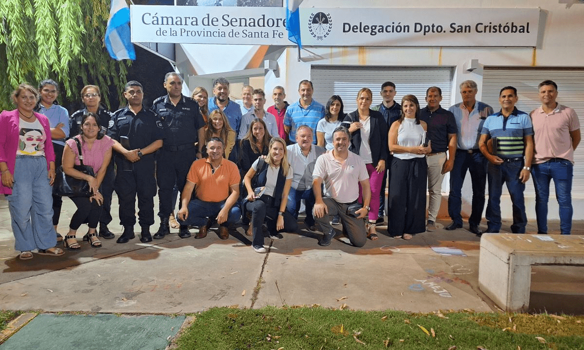El Senador Michlig y Ministro Cococcioni desarrollaron actividades en la ciudad de San Cristóbal