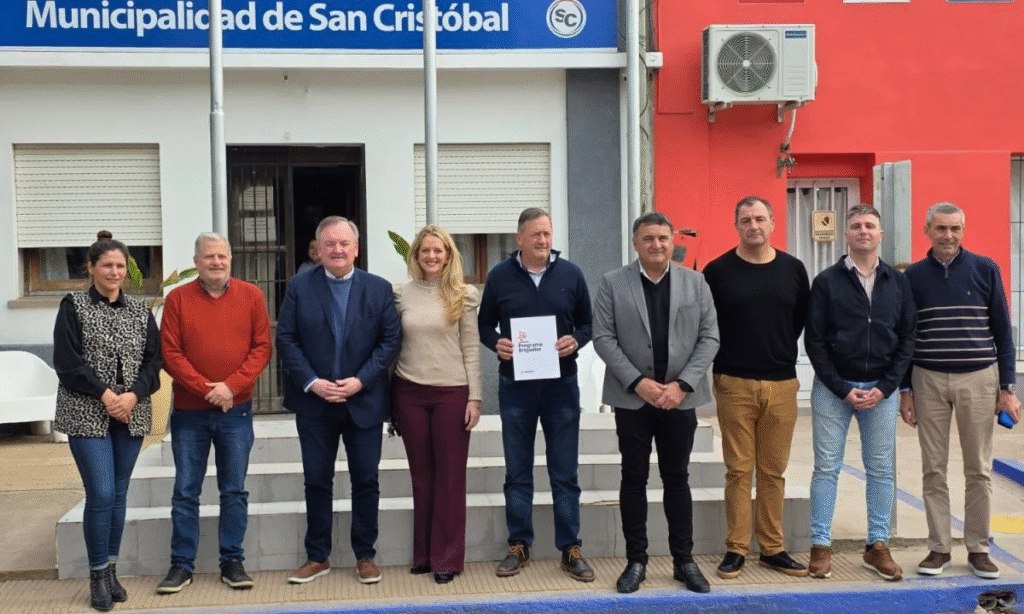 Michlig gestionó aportes del “Programa Brigadier” para pavimento urbano en la ciudad de San Cristóbal