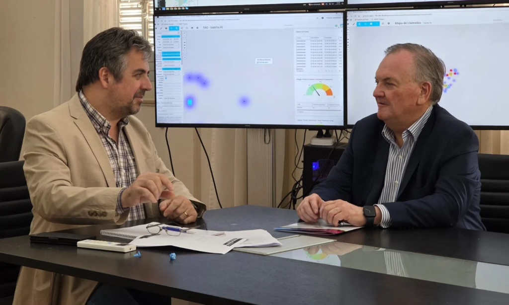 Reunión de trabajo del senador Michlig y el ministro Cococcioni por temas del Dpto. San Cristóbal