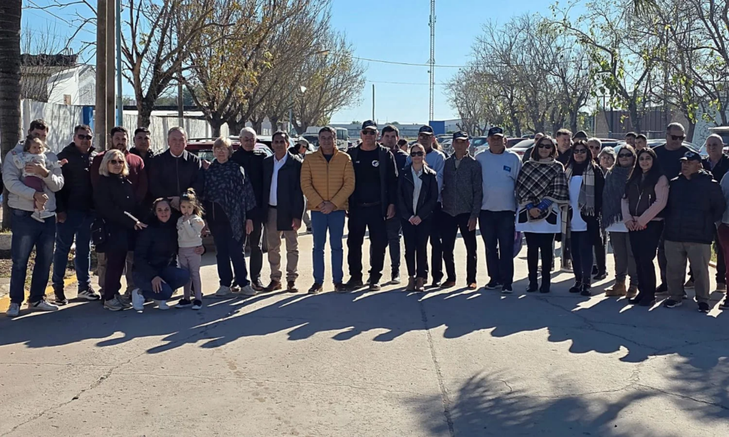 Michlig y González participaron en Moisés Ville de la inauguración de nuevas obras urbanas