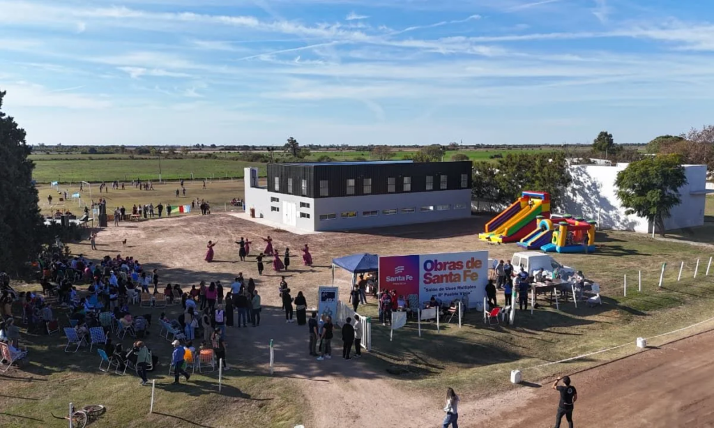 En San Guillermo quedó inaugurado el nuevo Salón de Usos Múltiples del barrio Pueblo Viejo