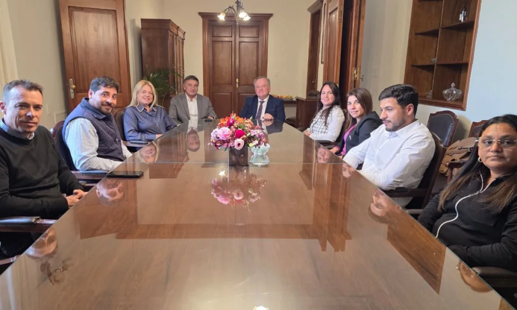 Reunión de trabajo en la presidencia del Senado con las mandatarias de Ceres, Hersilia y Ambrosetti