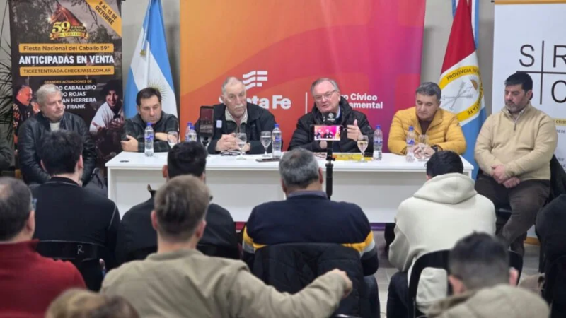 El senador Michlig acompañó el lanzamiento de la ExpoTotal 2026 de la Sociedad Rural de San Cristóbal